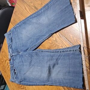 BKE Jeans Womens 34 / 33.50 DREW Blue Preowned Denim CUT ?? Pants